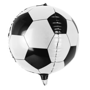 Runder Luftballon bedruckt wie ein Fußball