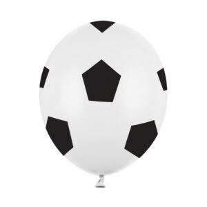 Luftballon im schwarzweißen Fußballmotiv für Kindergeburtstag
