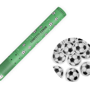 Konfetti Kanone mit Fußbällen