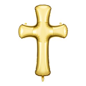 Folienballon Kreuz gold