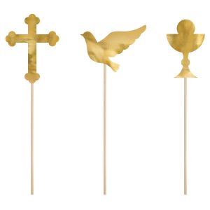 Kuchentopper Kreuz / Taube / Kelch