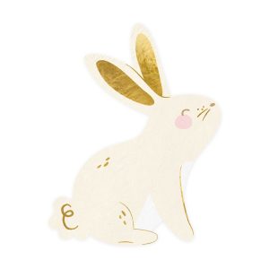 Pappierservietten Bunny