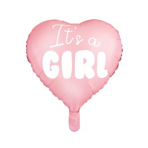Folienballon Herz - It's a girl