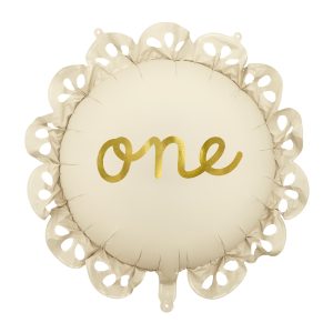 Folienballon Raute mit Rüsche "One"