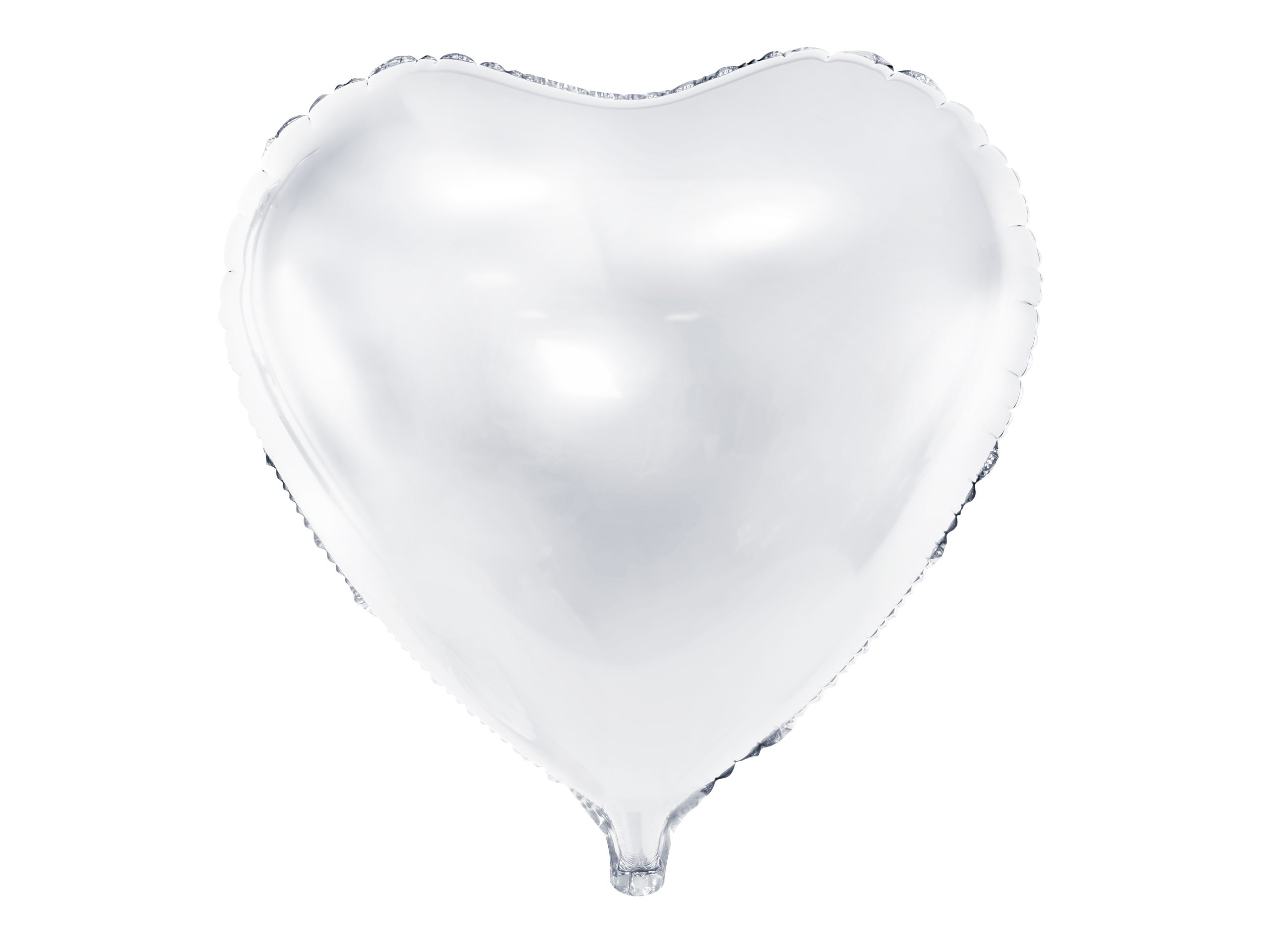 Folienballon Herz weiß