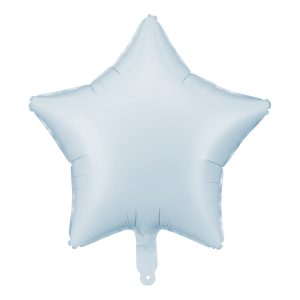 Folienballon Stern pastell blau