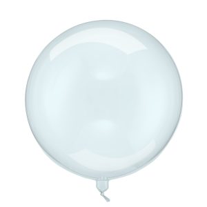 Folienballon Kugel transparent blau