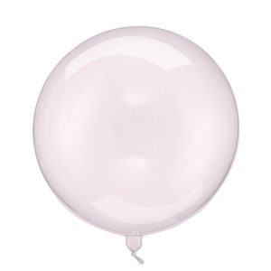 Folienballon Kugel transparent rosa