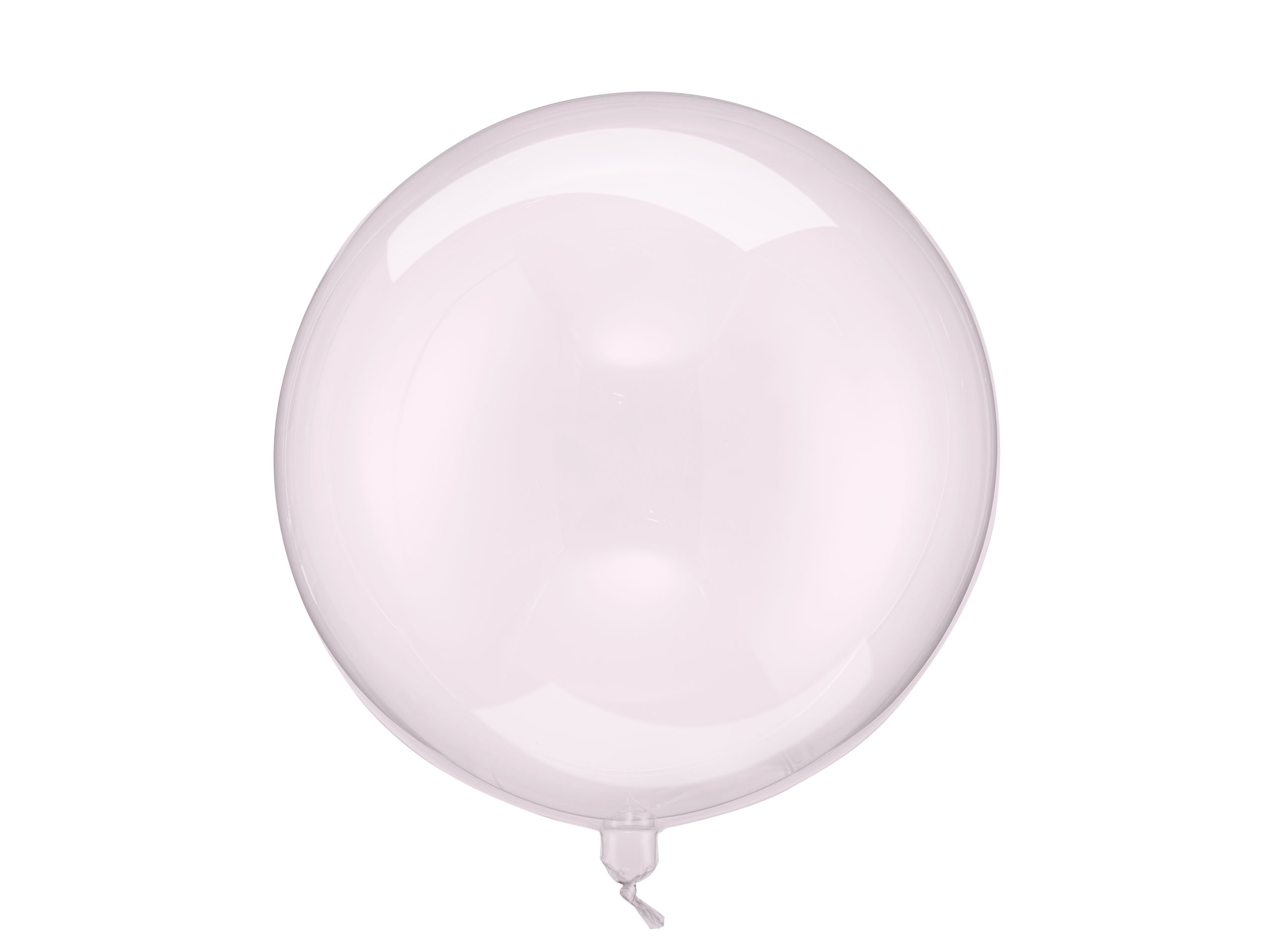 Folienballon Kugel transparent rosa