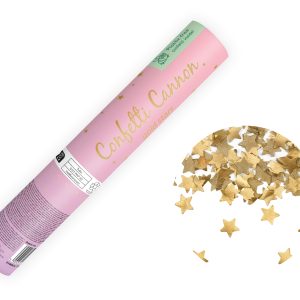 Konfetti Kanone goldene Sterne