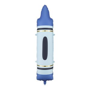 Folienballon Buntstift "blau"
