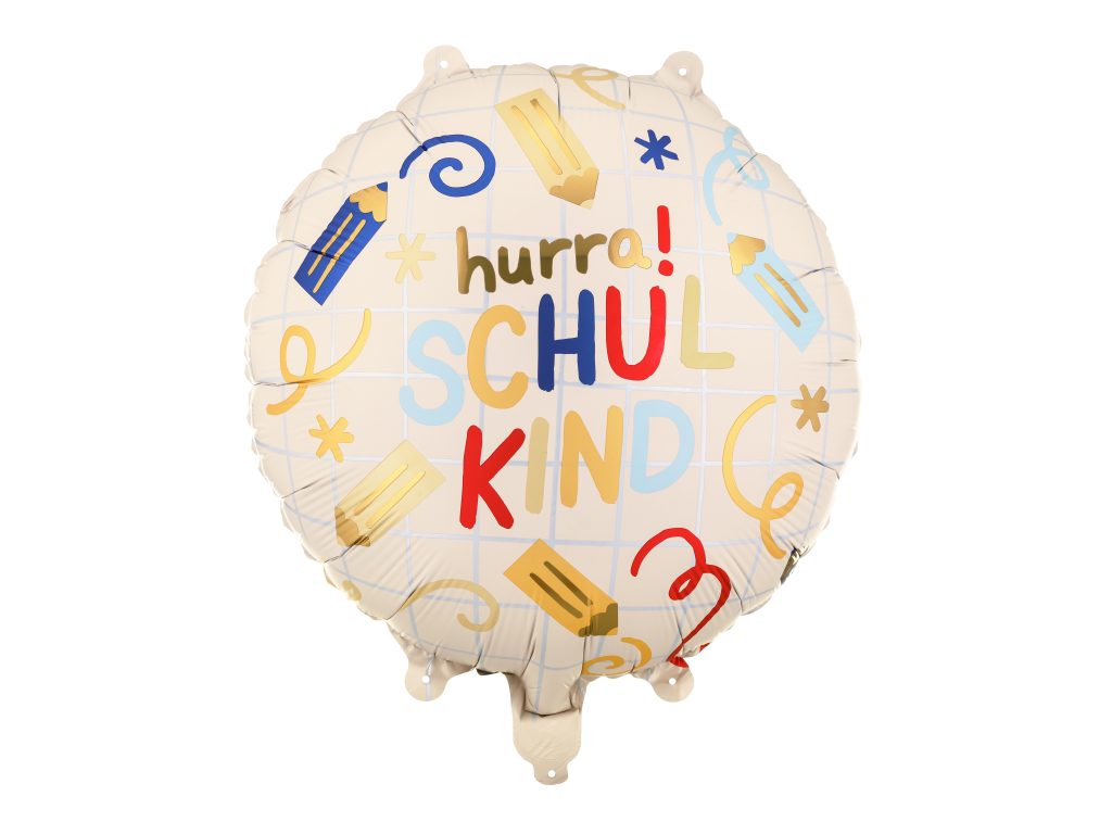 Folienballon Schulkind, rund