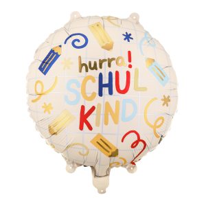 Folienballon Schulkind, rund